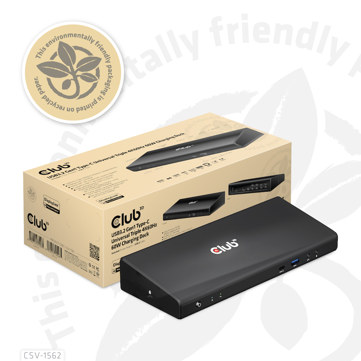 Club3D USB-C Docking Station (CSV-1562)