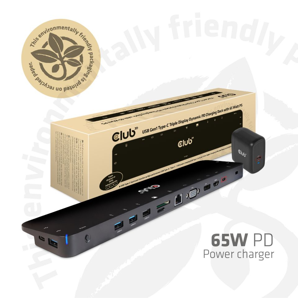 Club3D USB-C Docking Station (CSV-1564W65)