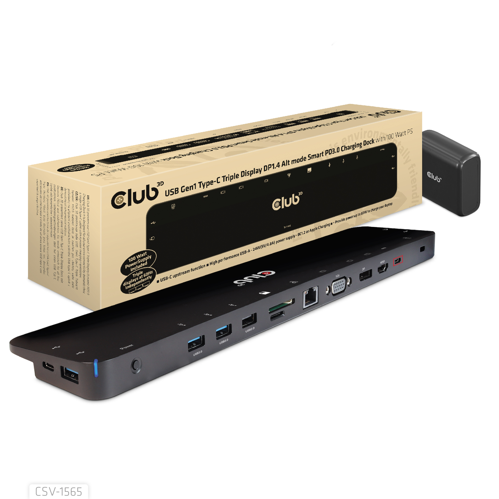 Club3D USB-C Docking Station (CSV-1565)